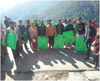Jakholi Vermi beds Distribution, Rudraprayag